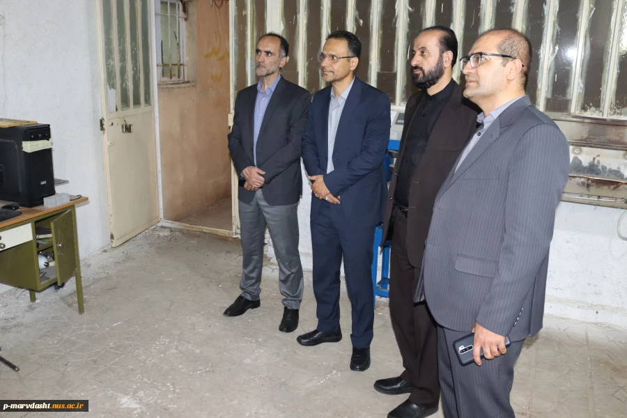 بازدید جناب آقای دکتر اعتصامیان مدیرکل محترم دفتر مرکزی حراست دانشگاه و جناب آقای دکتر ترک زاده رئیس محترم دانشگاه فنی و حرفه ای استان فارس از آموزشکده فنی و حرفه ای مرودشت 4