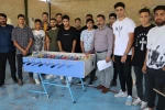 برگزاری مسابقات فوتبال دستی ویژه دانشجویان به مناسبت هفته خوابگاه در سالن ورزشی آموزشکده فنی و حرفه ای 3